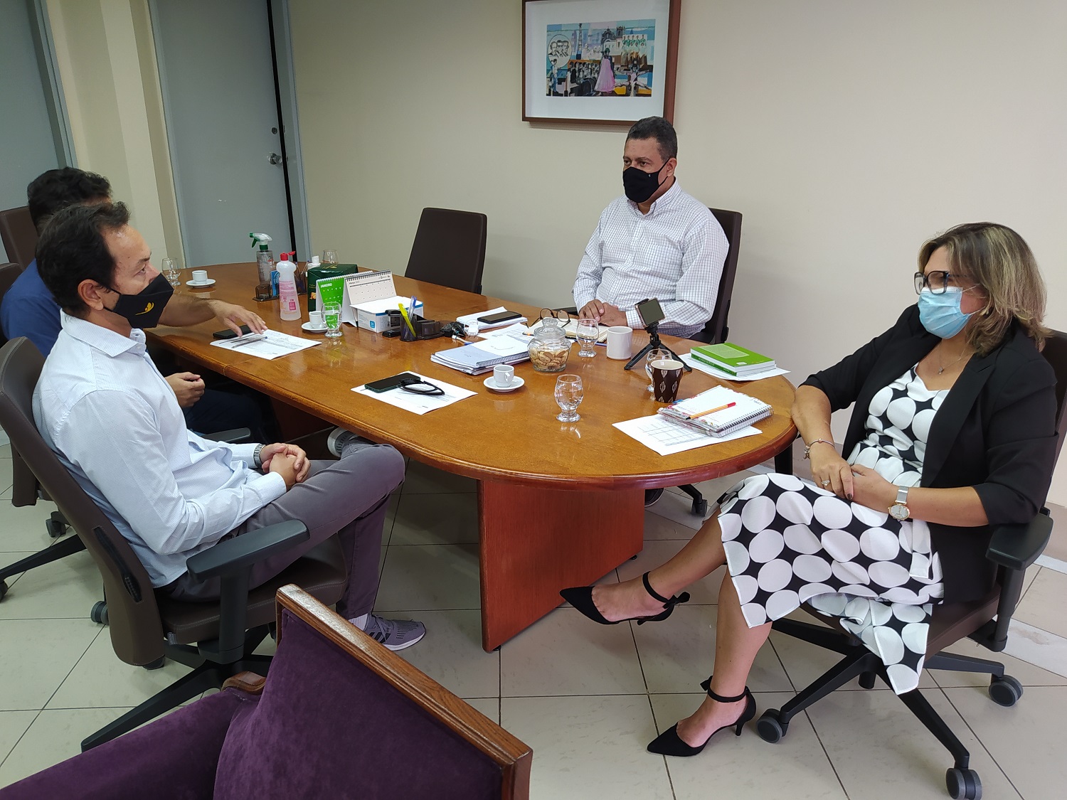 Reunião discutiu a otimização de espaços do Campus São Cristóvão. (Foto: Ascom/UFS)