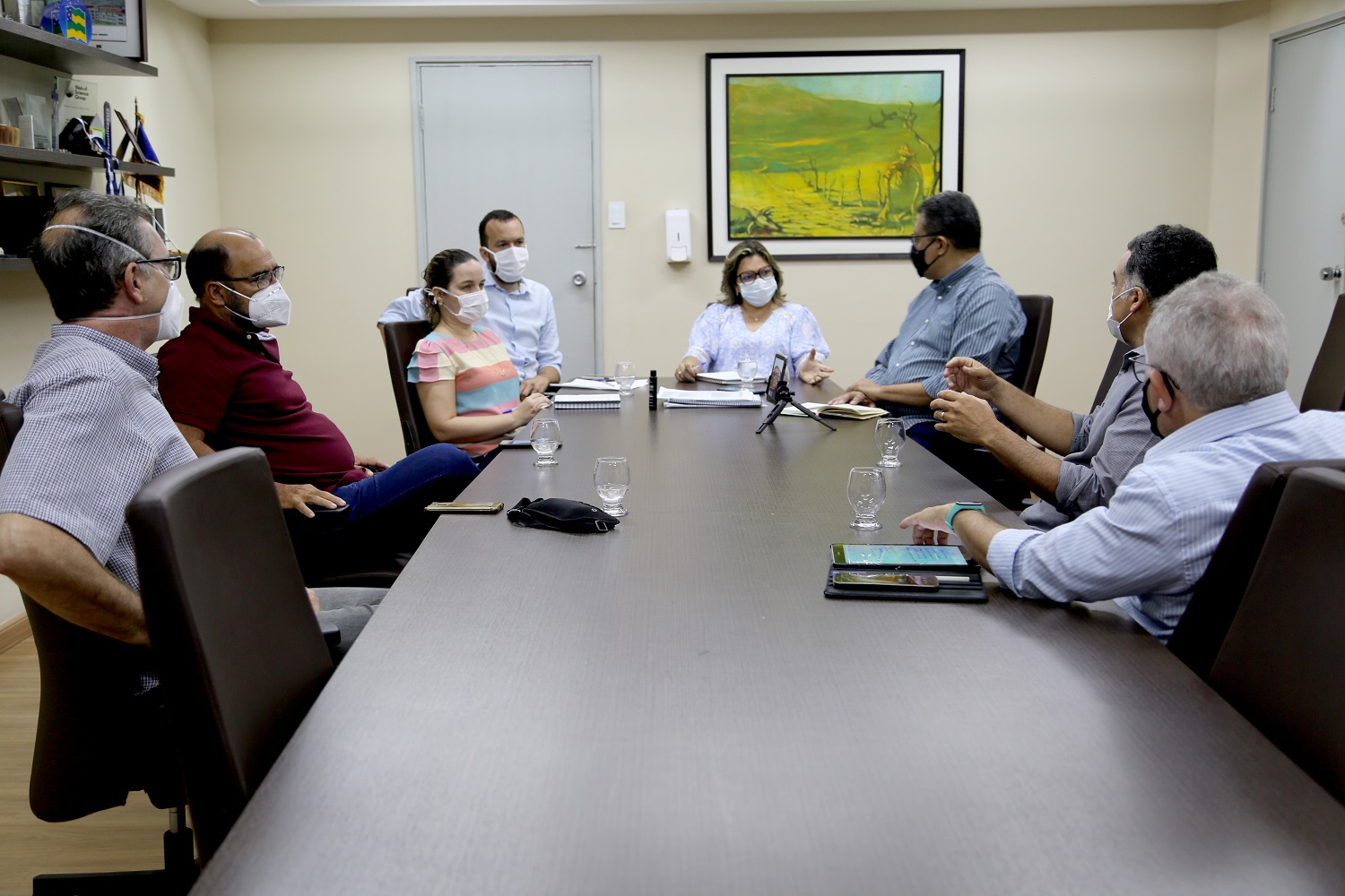 Diretores dos Centros trouxeram considerações para a as próximas etapas do processo eleitoral (Fotos: Schirlene Reis/Ascom UFS)