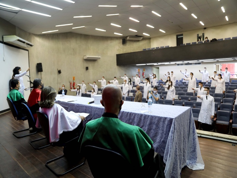 Colação de grau da 4ª turma de Medicina do campus de Lagarto. Foto: Schirlene Reis/Ascom UFS