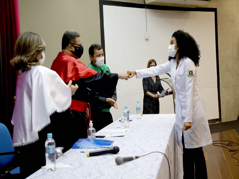 Colação de grau da 4ª turma de Medicina do campus de Lagarto. Foto: Schirlene Reis/Ascom UFS