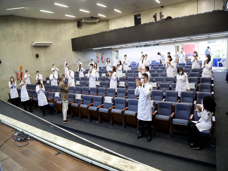 Colação de grau da 4ª turma de Medicina do campus de Lagarto. Foto: Schirlene Reis/Ascom UFS